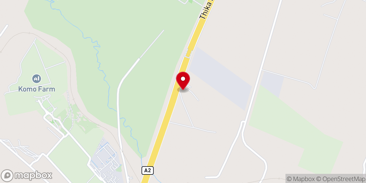 Map showing location of Vincentian Retreat Centre, Thika