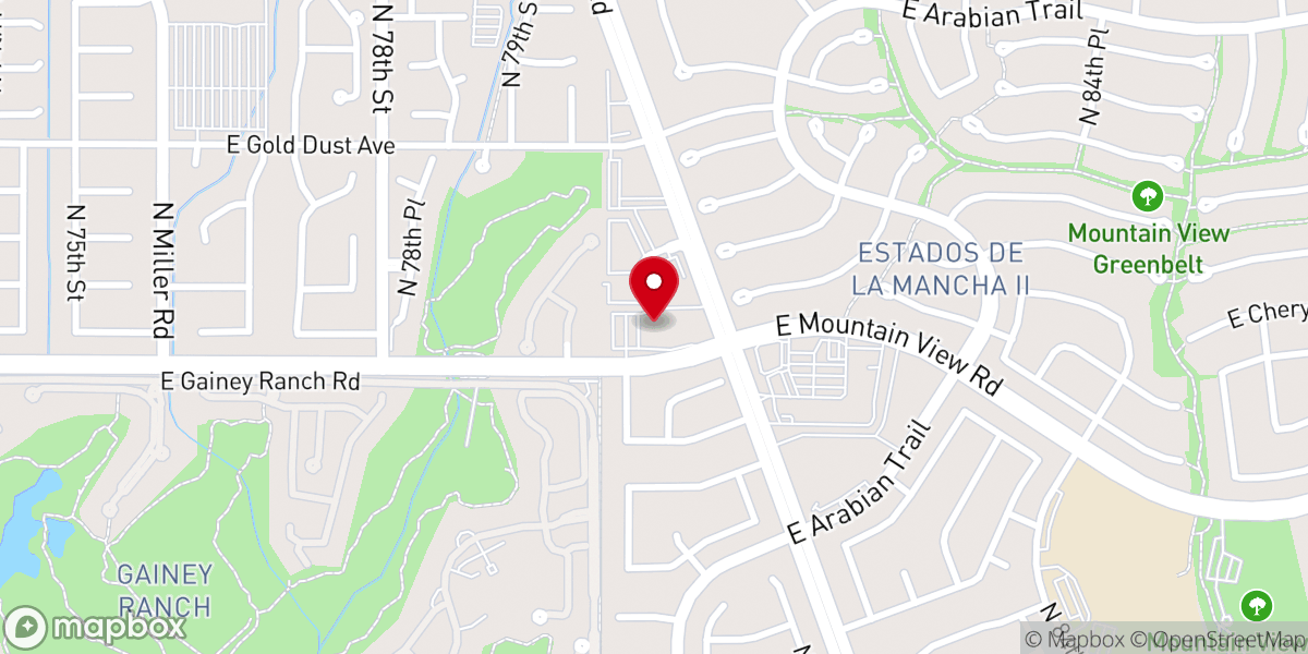 Map showing location of Mountain View Presbyterian Church
