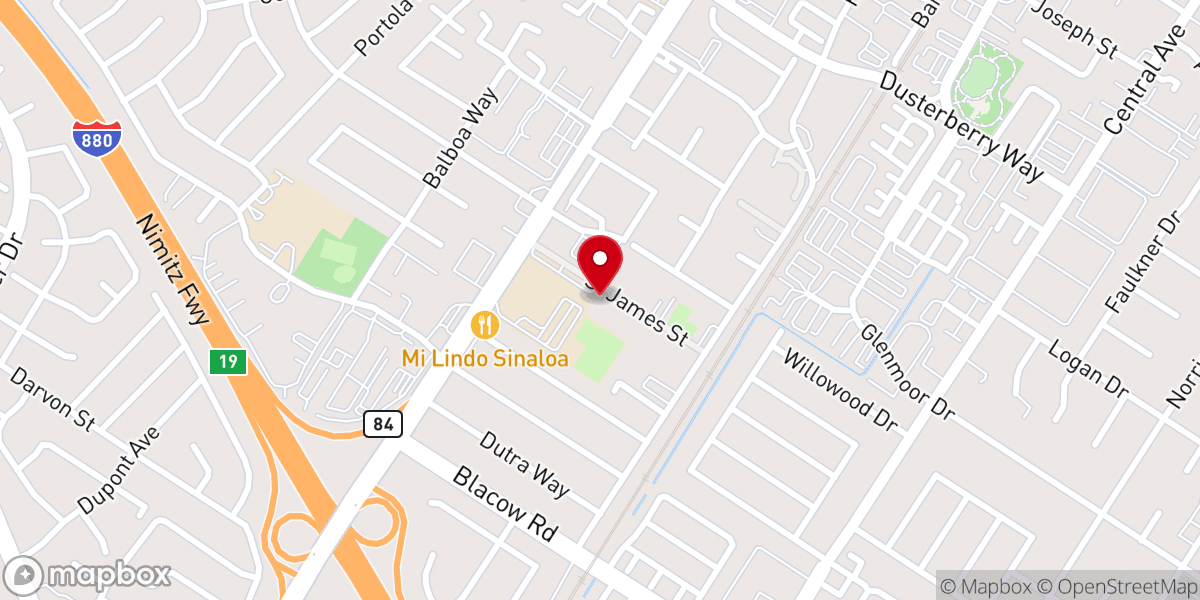 Map showing location of Logos Church