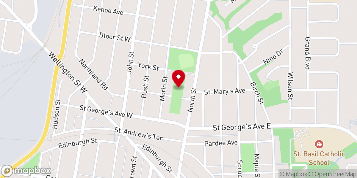 Map showing location of New Life Church