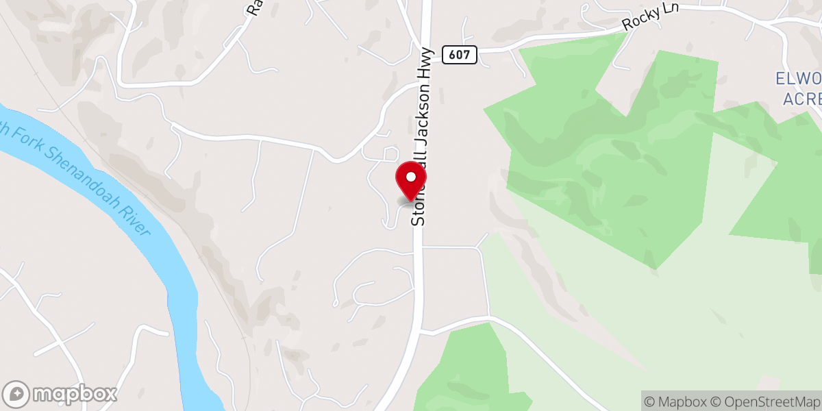 Map showing location of The Church at Skyline