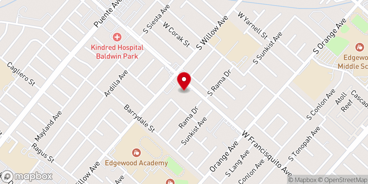 Map showing location of Mt Calvary-Faith Lutheran Church