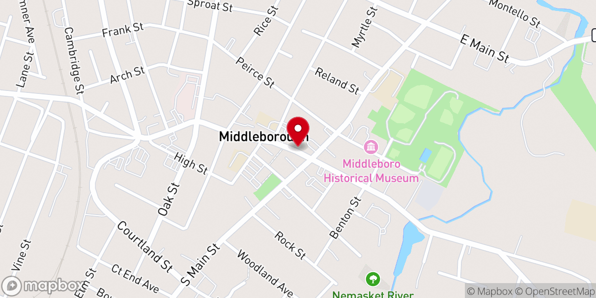 Map showing location of The Bridge Church