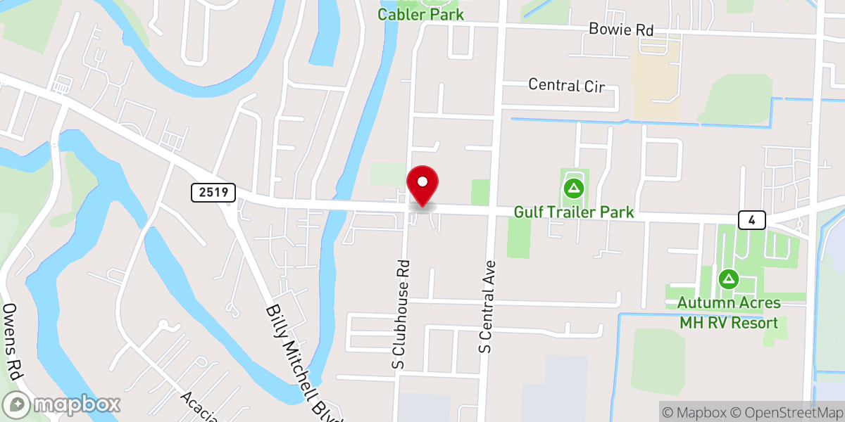 Map showing location of Brownsville Missionary Baptist Church