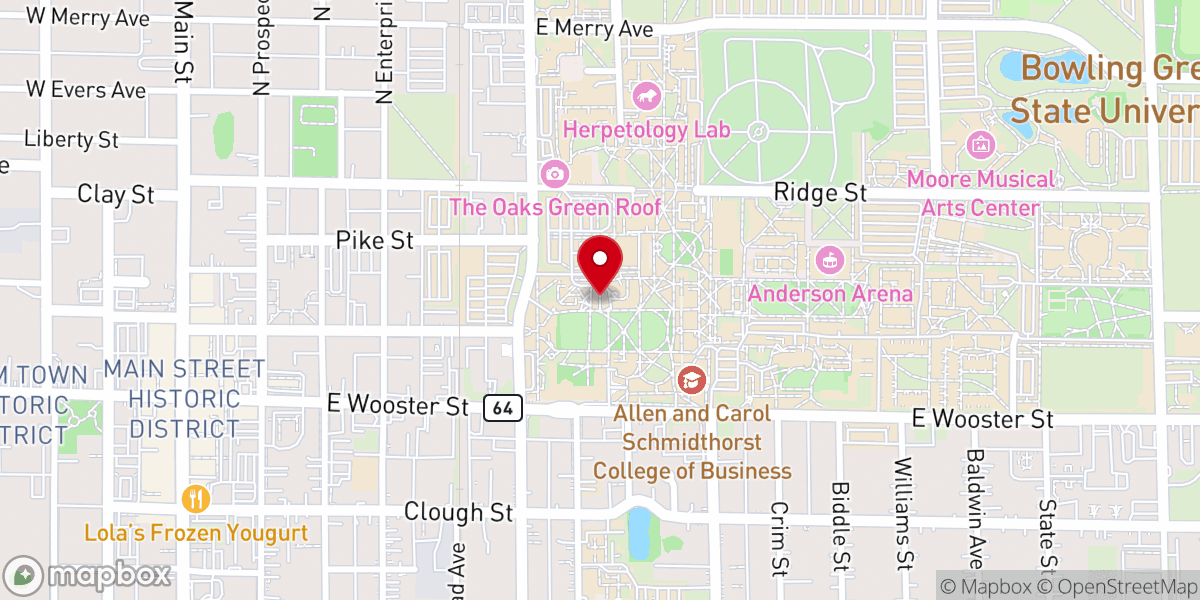 Map showing location of Prout Chapel