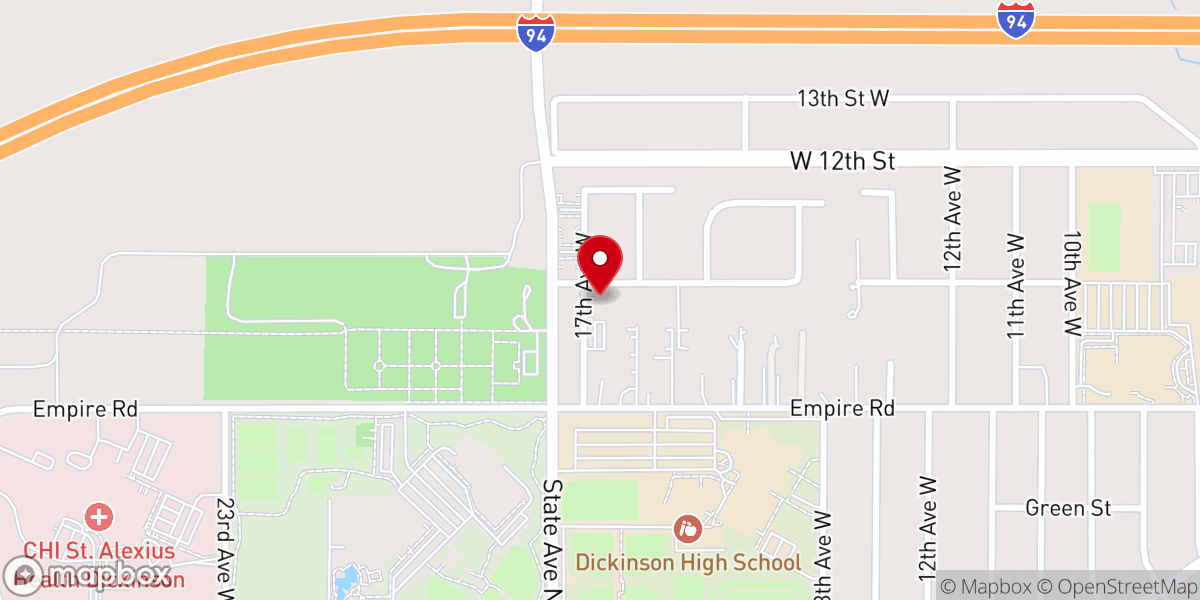 Map showing location of Calvary Chapel