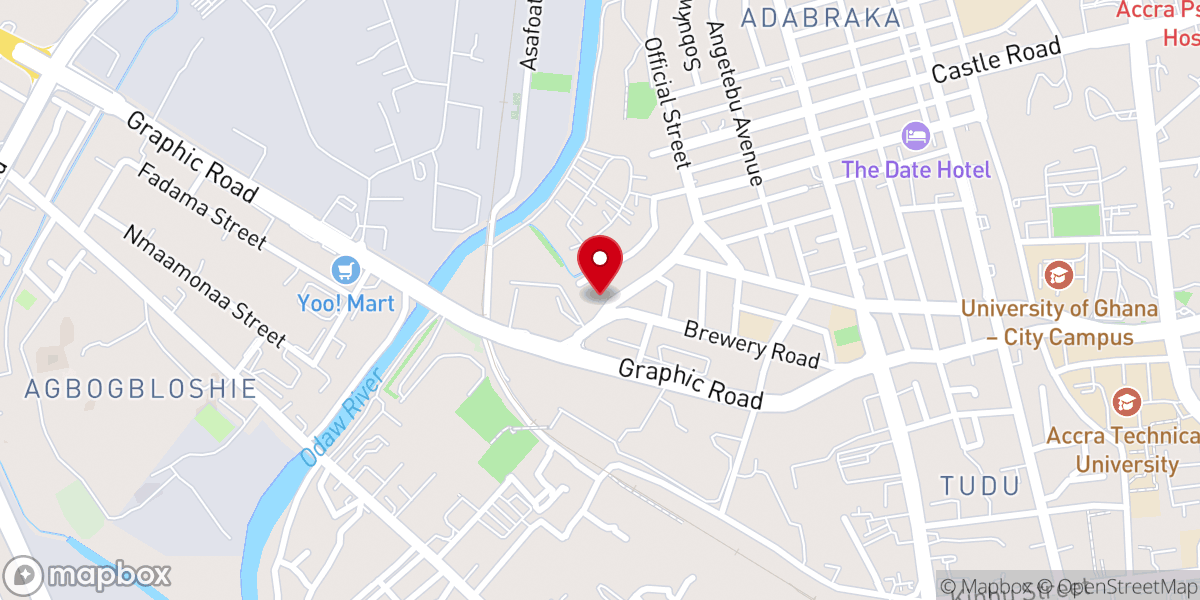 Map showing location of Presbyterian Church of Ghana - Adabraka Official Town Congregation