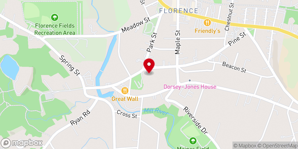 Map showing location of BOMBYX Center for Arts & Equity
