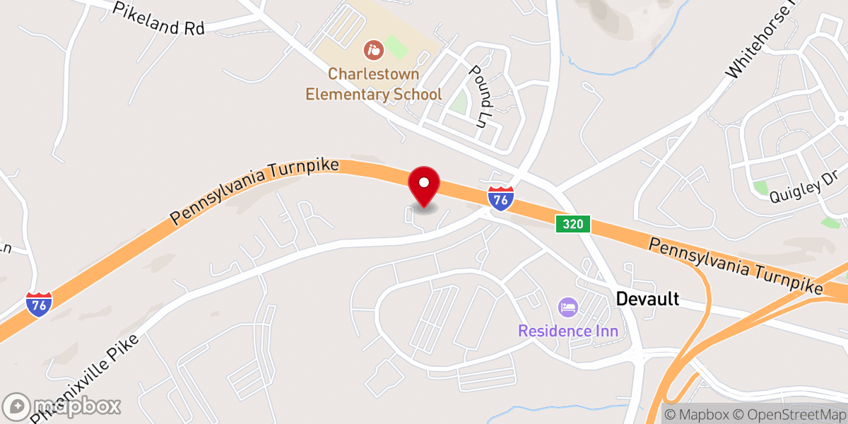 Map showing location of Apostolic Christian Church Malvern