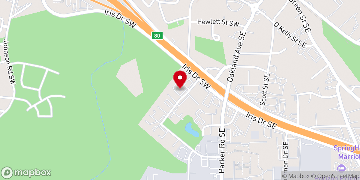 Map showing location of Xtra Mile Food Bank
