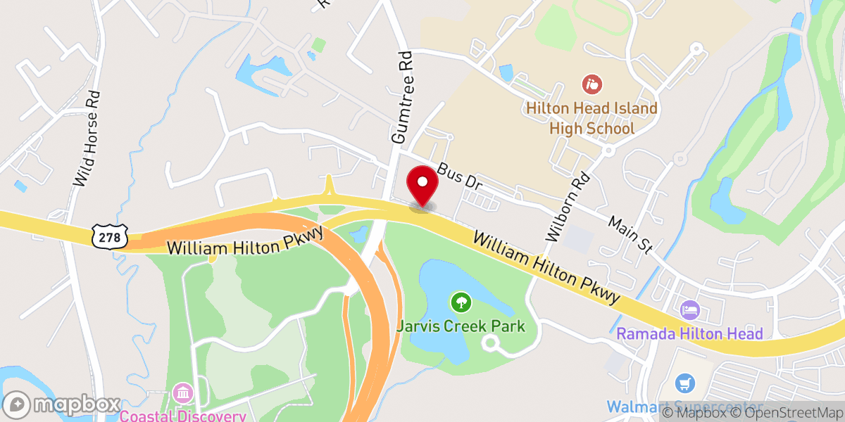 Map showing location of Christ Redeemer Presbyterian Church - Hilton Head