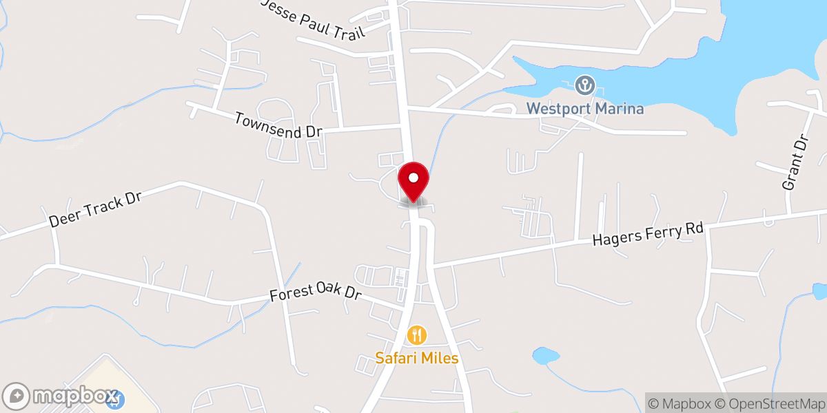 Map showing location of One Church Ministries