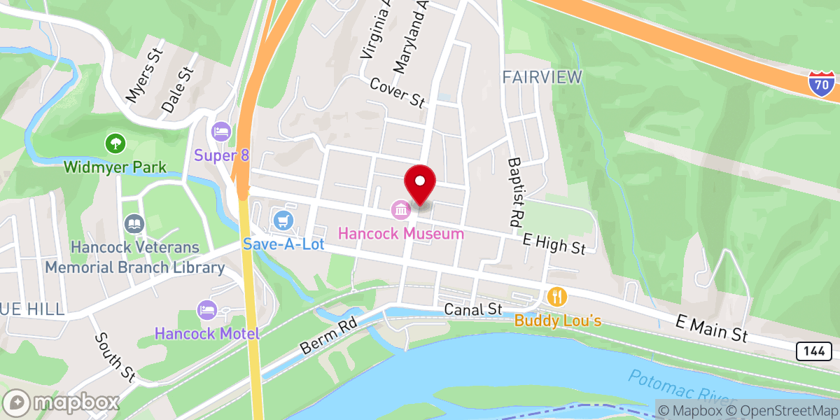 Map showing location of Interfaith Service Coalition