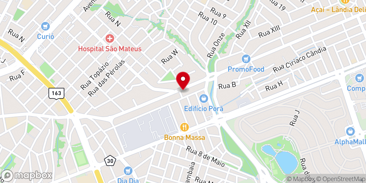 Map showing location of Igreja Assembléia de Deus Madureira em Cuiabá