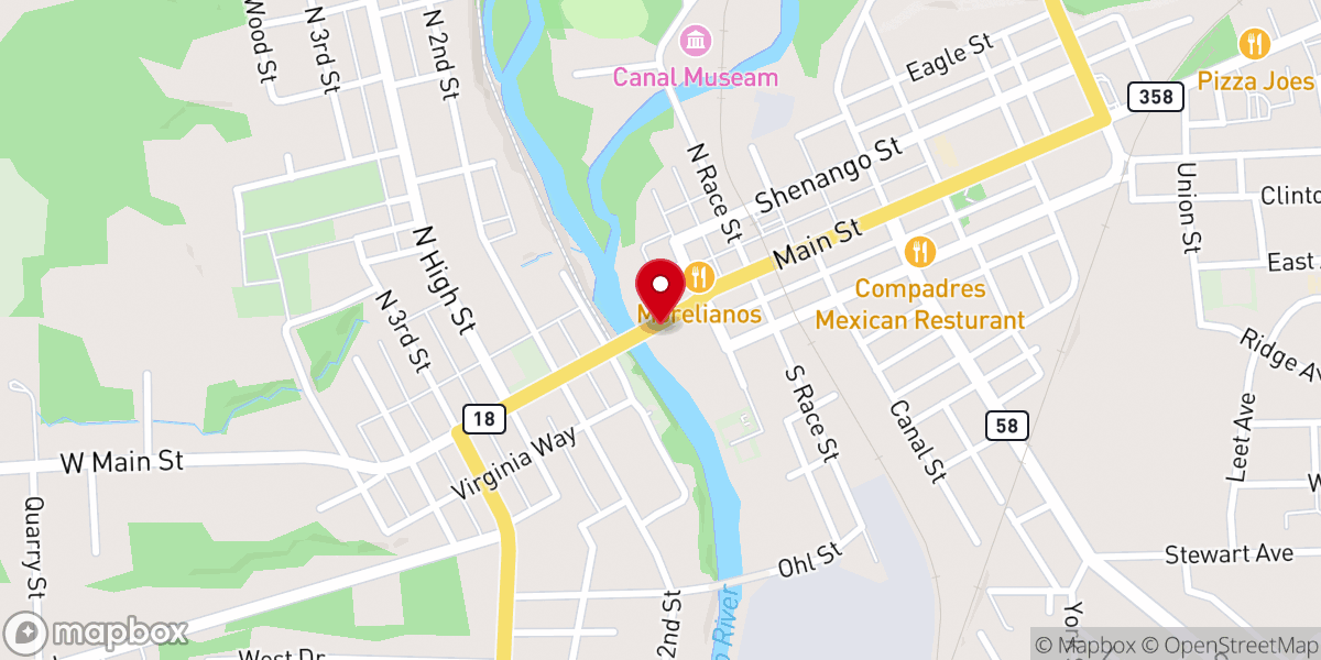 Map showing location of Christian Assembly