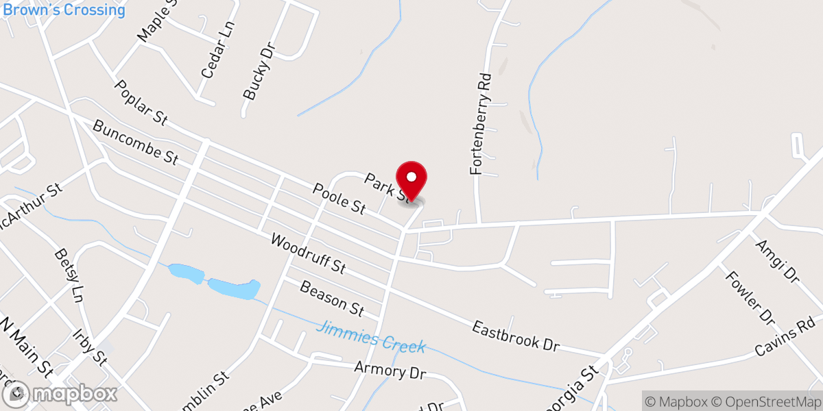 Map showing location of Church of God