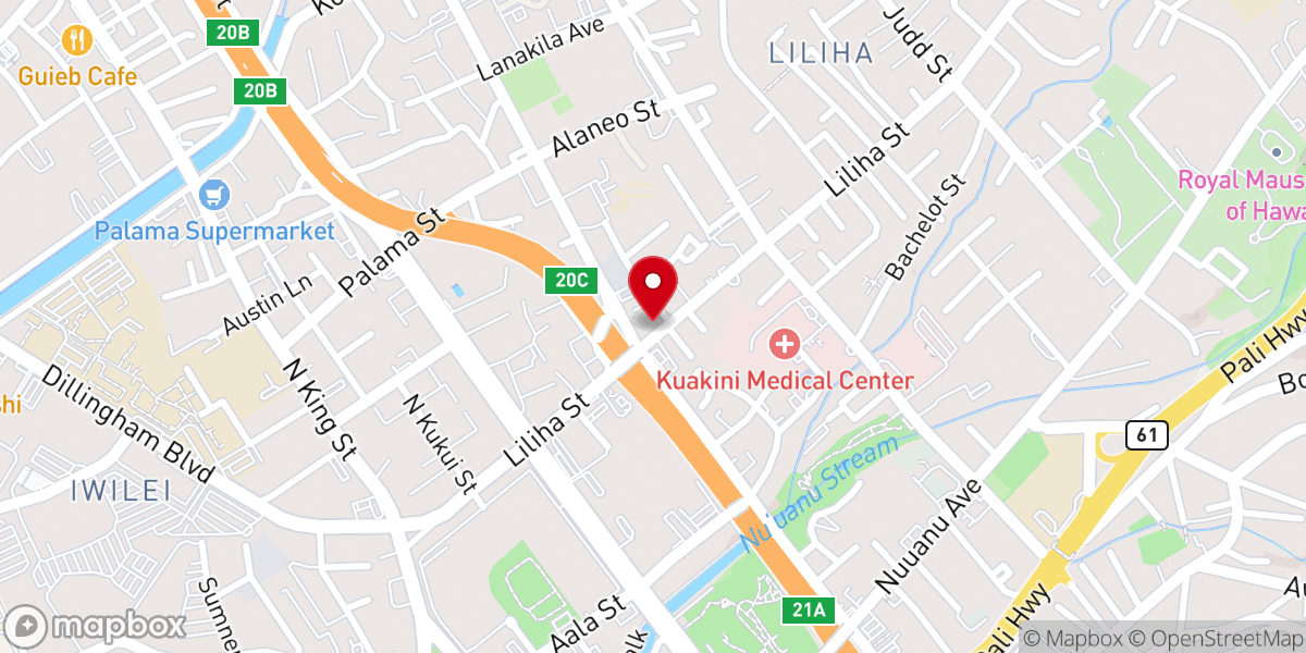 Map showing location of Independent Baptist Church