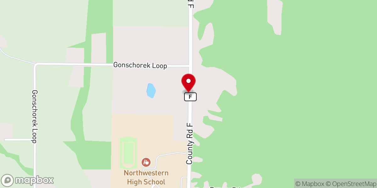Map showing location of Faith Lutheran Church
