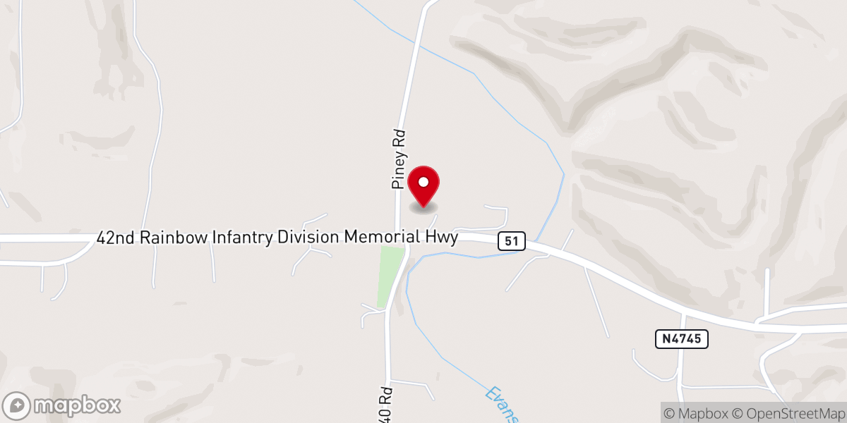 Map showing location of Faith Tabernacle