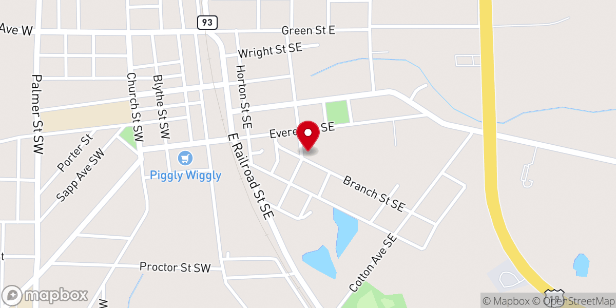Map showing location of FIRST BORN METHODIST CHURCH
