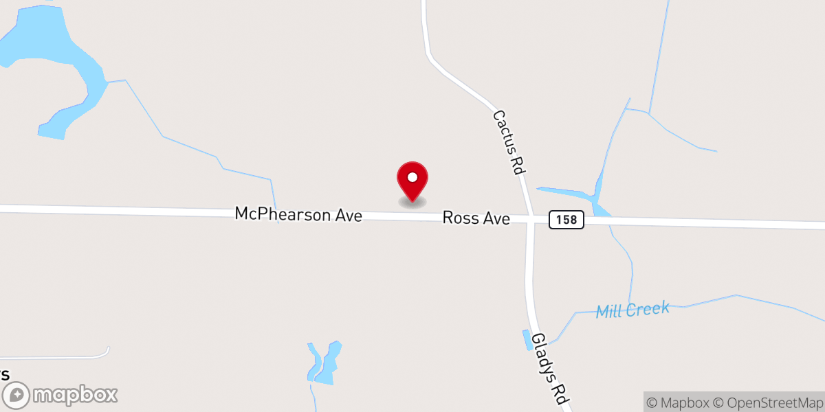 Map showing location of Little Flock Church