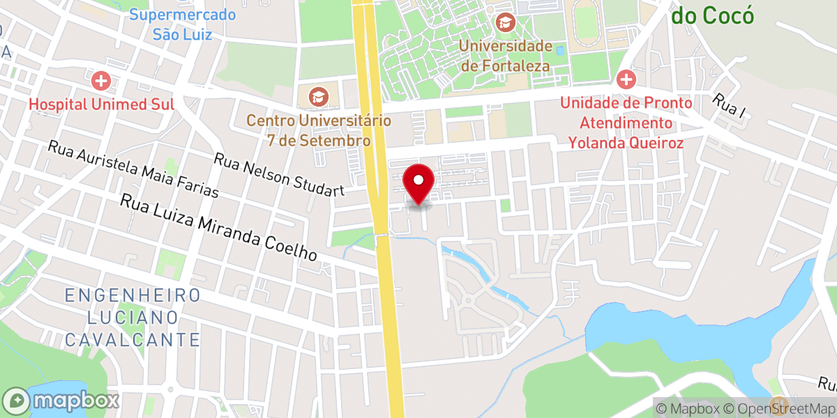 Map showing location of IBEQ - Igreja Batista Edson Queiroz