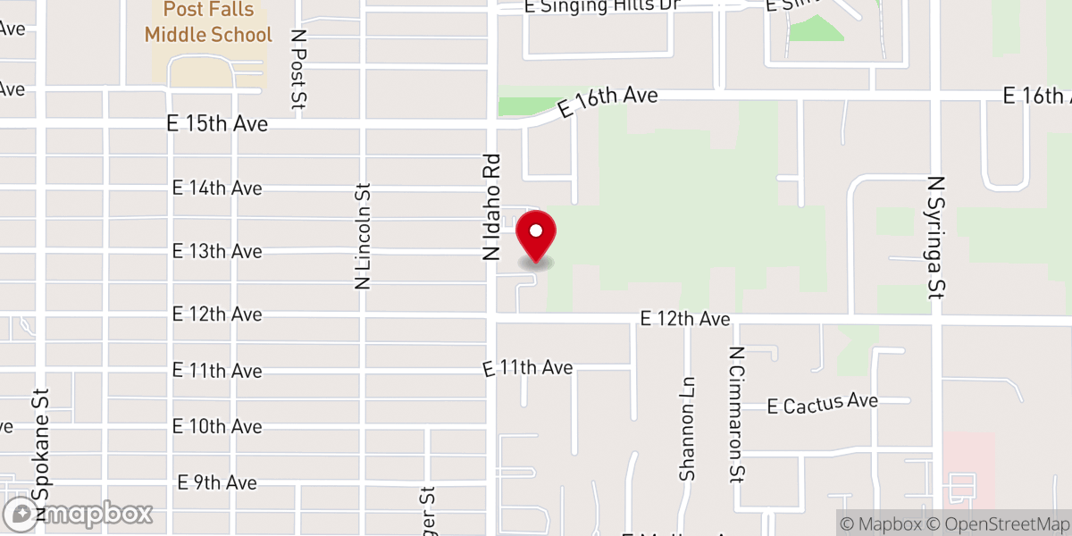 Map showing location of Fellowship Bible Church