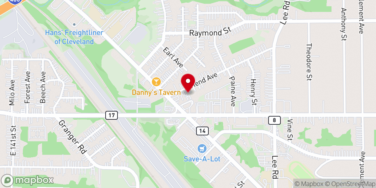 Map showing location of Faith Community Church