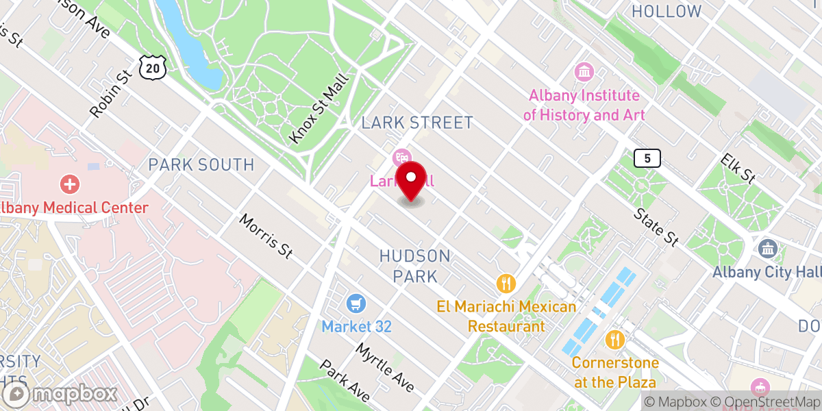 Map showing location of Israel African Methodist Episcopal Church