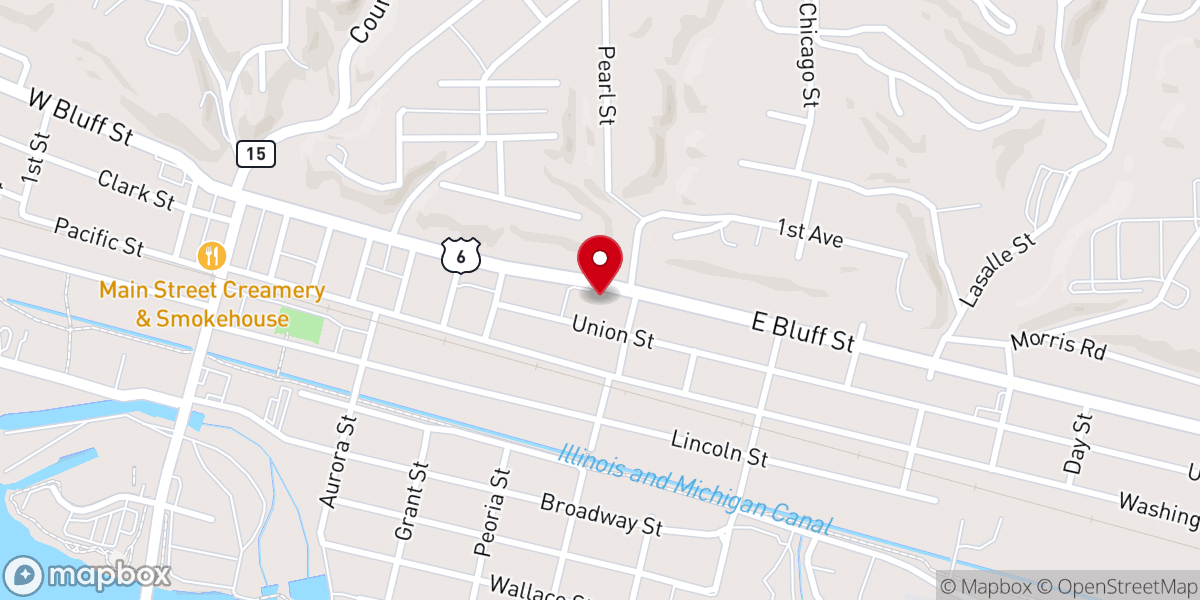 Map showing location of First Baptist Church