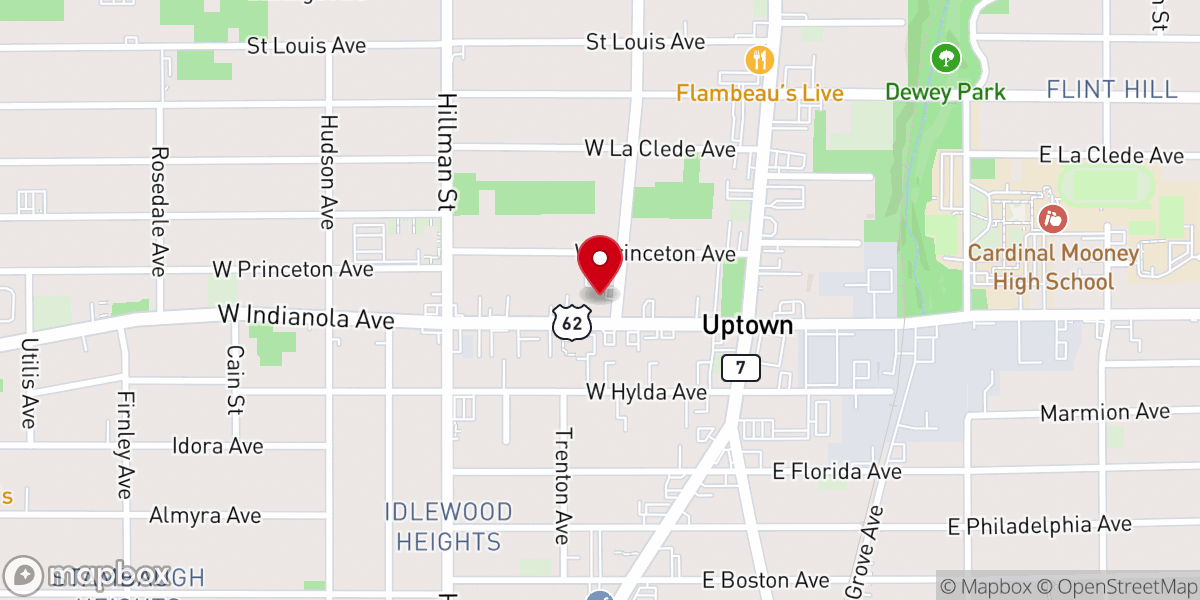 Map showing location of Temple Emmanuel Seventh-day Adventist Church