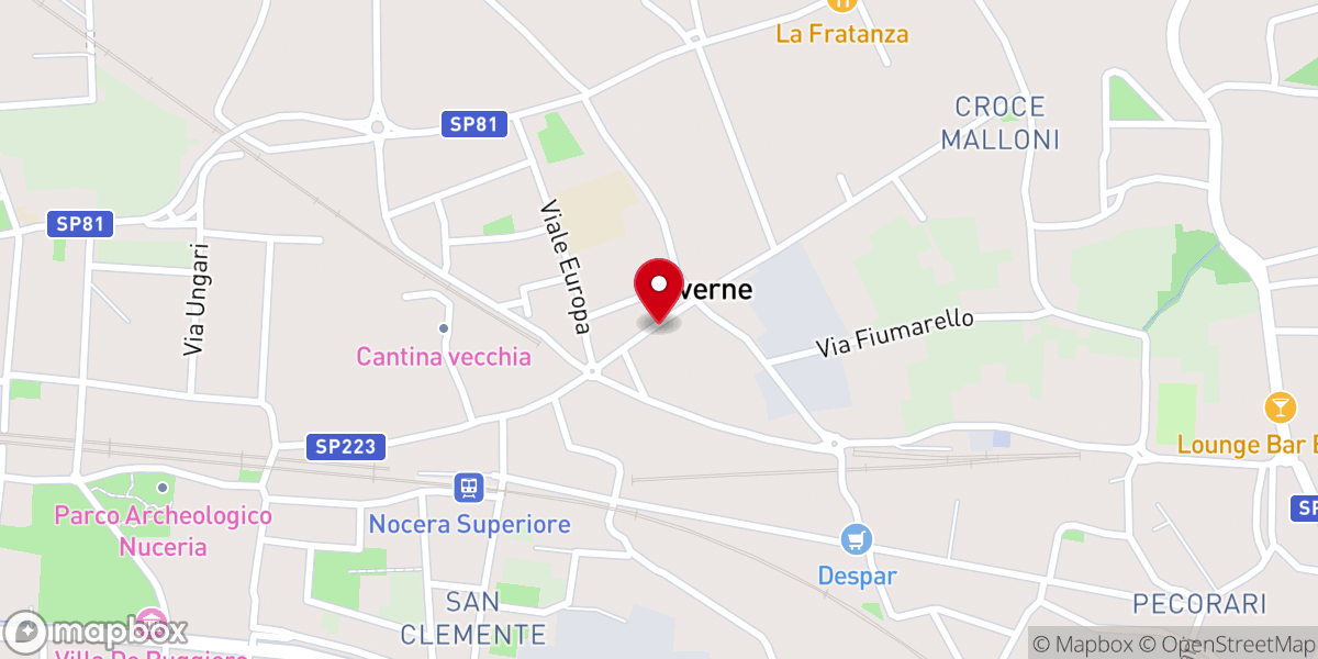 Map showing location of Cappella di Santa Filomena