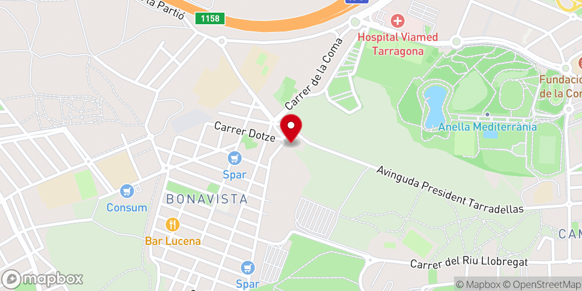 Map showing location of Iglesia Bíblica Comunidad Cristiana de Tarragona
