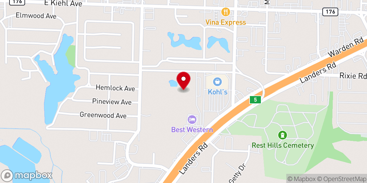 Map showing location of New Faith Church