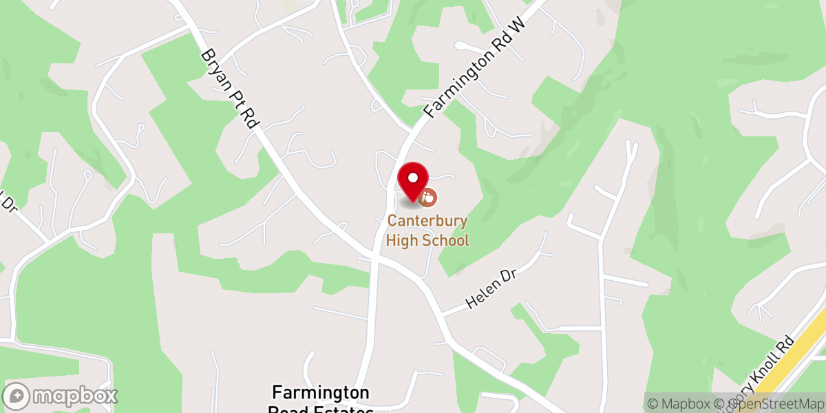 Map showing location of Christ Church Accokeek