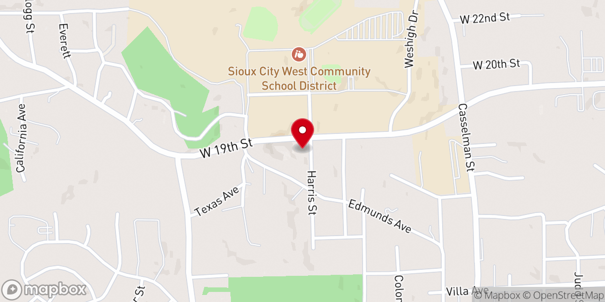 Map showing location of Good News Baptist Church