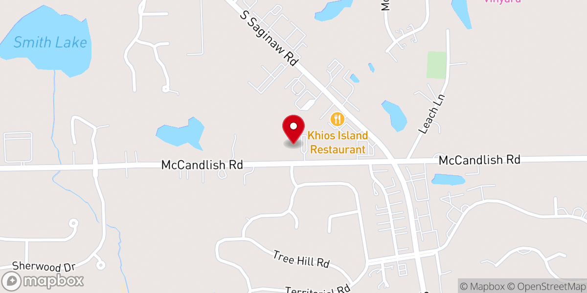 Map showing location of Gloria Dei Lutheran Church