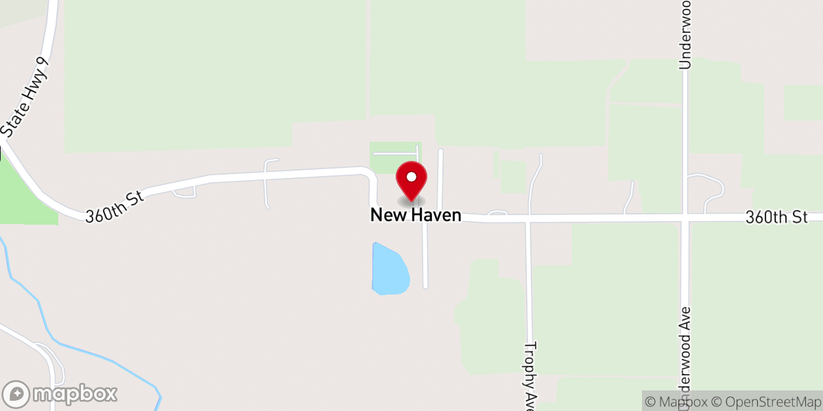 Map showing location of Saint Peters Church
