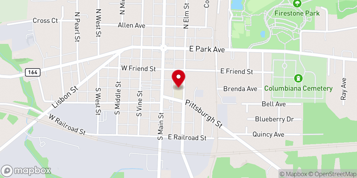 Map showing location of Heartland Christian School