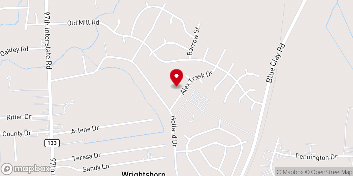Map showing location of Gospel Fellowship Holiness