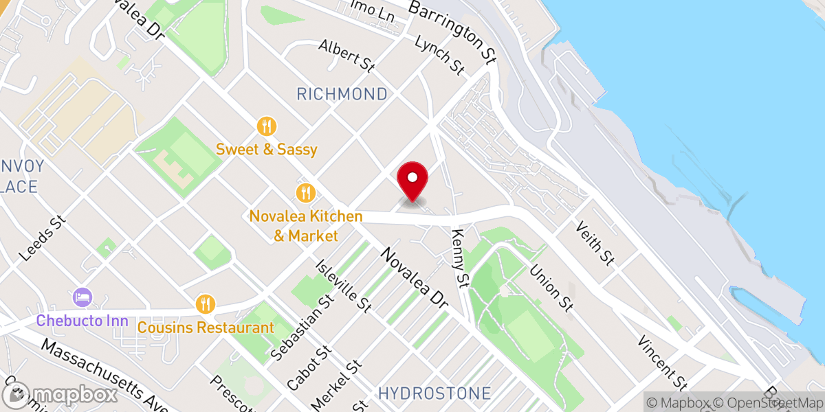 Map showing location of Transforming Life Centre Halifax