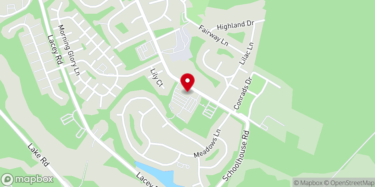 Map showing location of St Elizabeth Ann Seton Church