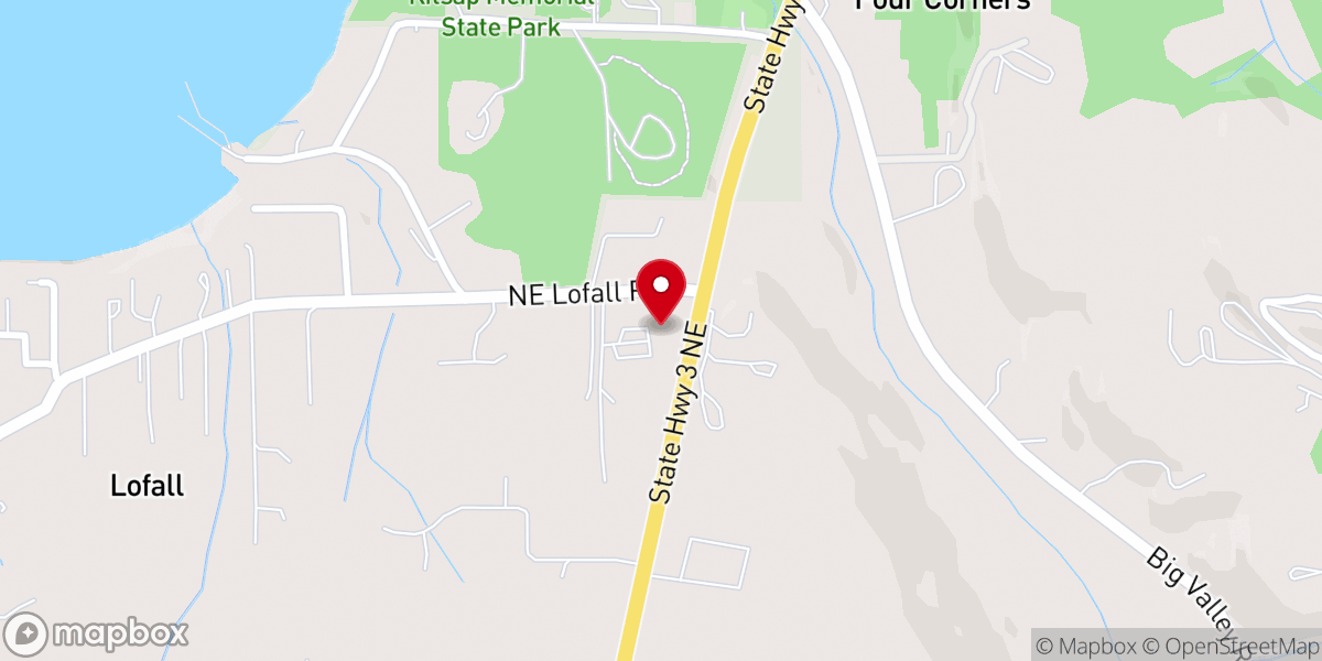 Map showing location of Breidablick Baptist Church