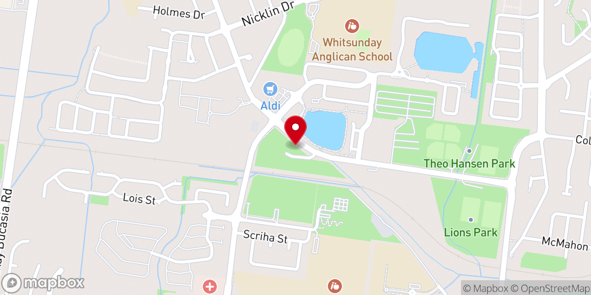 Map showing location of Foundations baptist church