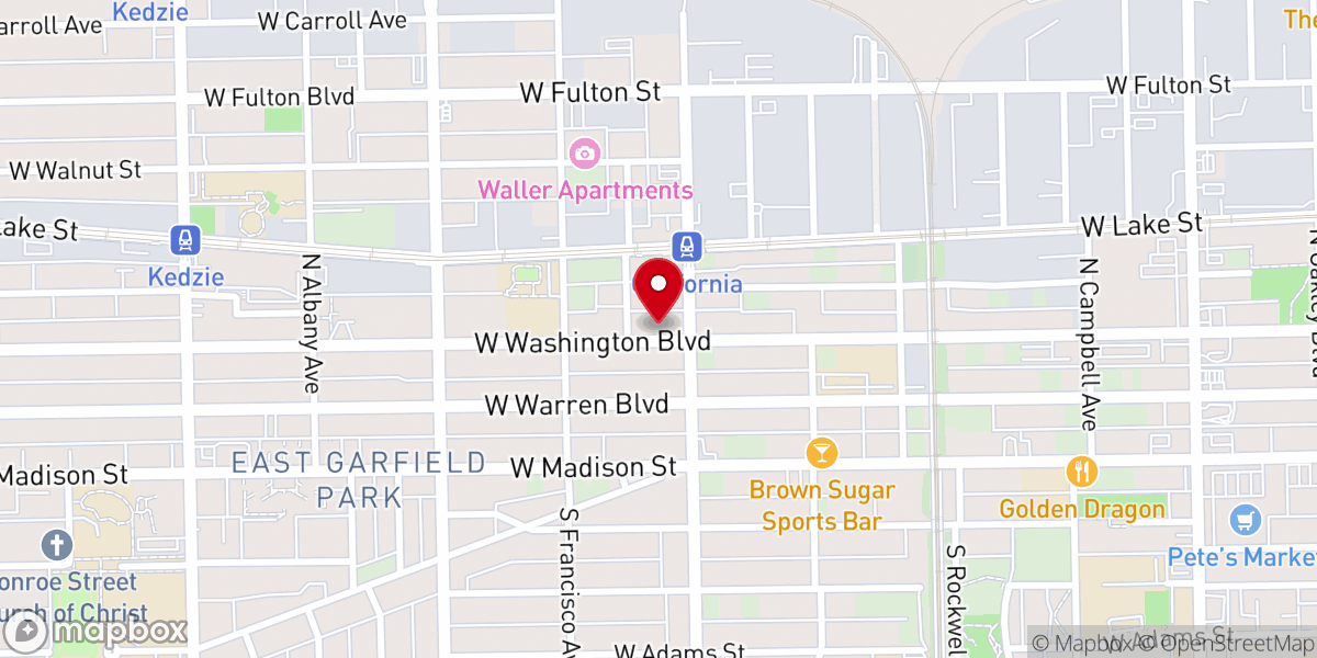 Map showing location of Revival Fellowship Church of God