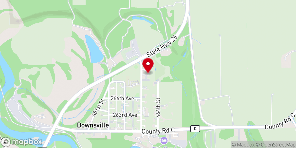 Map showing location of New Hope Lutheran Church