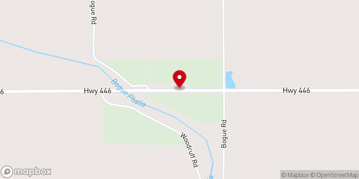 Map showing location of New Gospel Temple Church and Cemetary