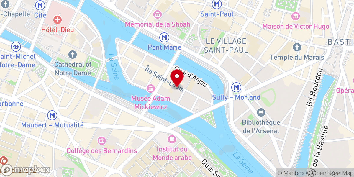 Map showing location of Église Saint-Louis