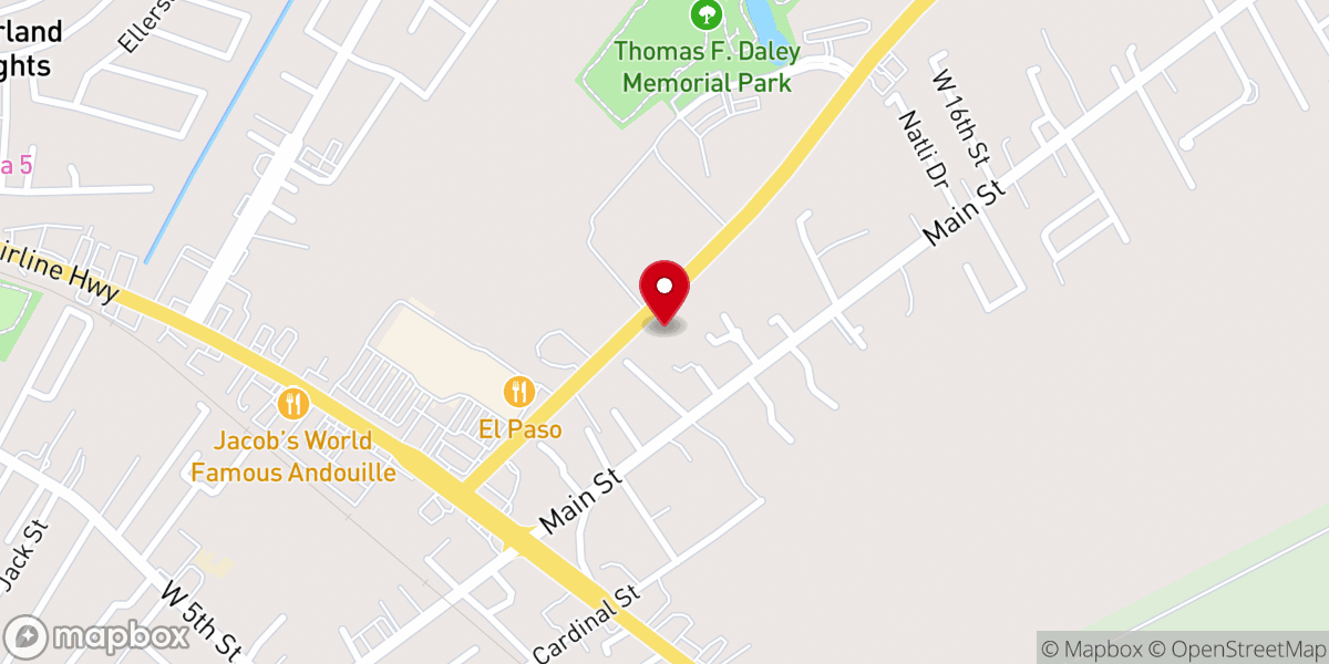 Map showing location of Caro Designs & Printing