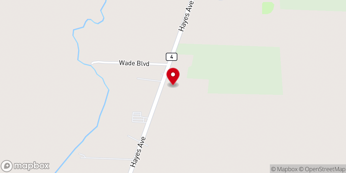 Map showing location of First Christian Church